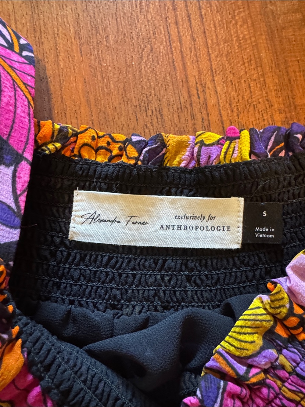 Alexandra Farmer for Anthropologie Butterfly Peasant Blouse - Picture 2 of 6